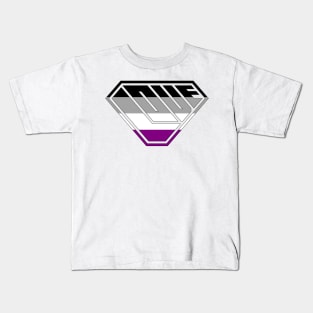 Love SuperEmpowered (Black, Grey, White & Purple) Kids T-Shirt